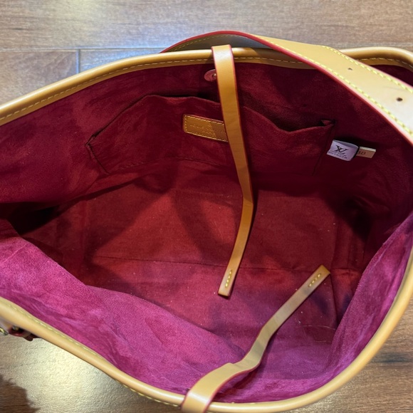 Designer Inspired Classic Monogram Shoulder Bag in Brown and Tan - Picture 7 of 16